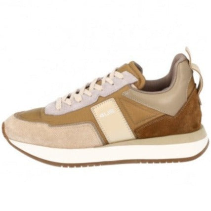 Sneakers Cesare Paciotti 4us uomo pelle e tessuto beige