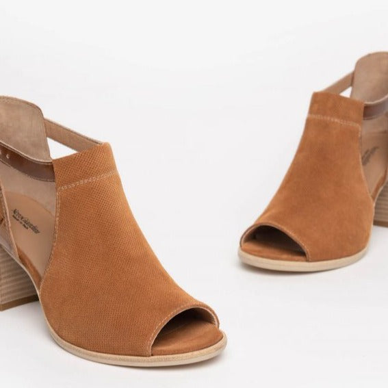 Sandals NeroGiardini women brown leather heels