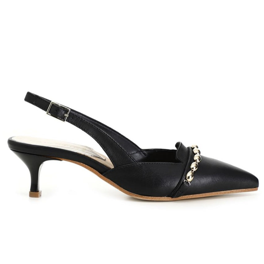 Décolleté CafèNoir donna pelle nero