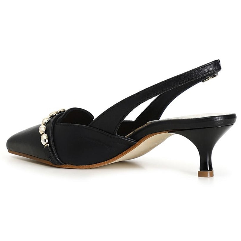 Décolleté CafèNoir donna pelle nero