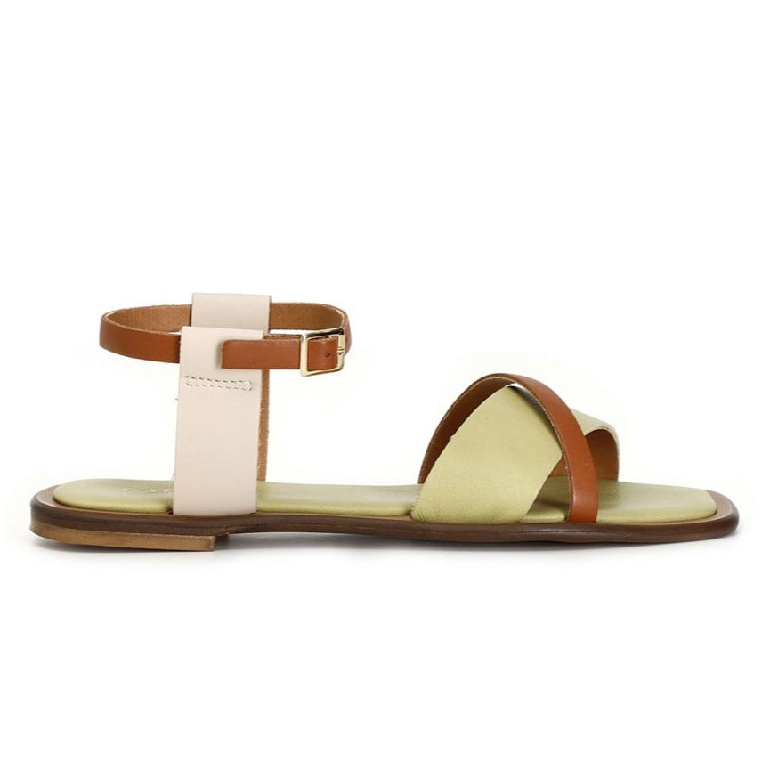Sandals CafèNoir women green leather