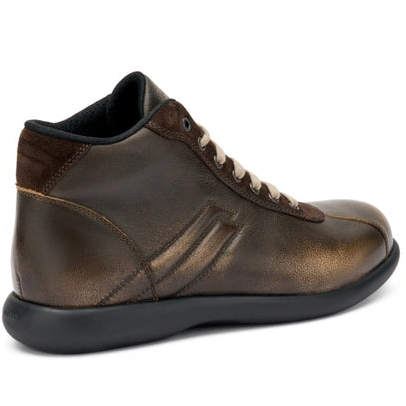 Ankle Boots Frau man dark brown leather