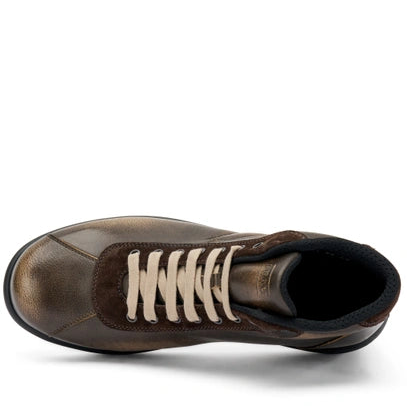 Ankle Boots Frau man dark brown leather