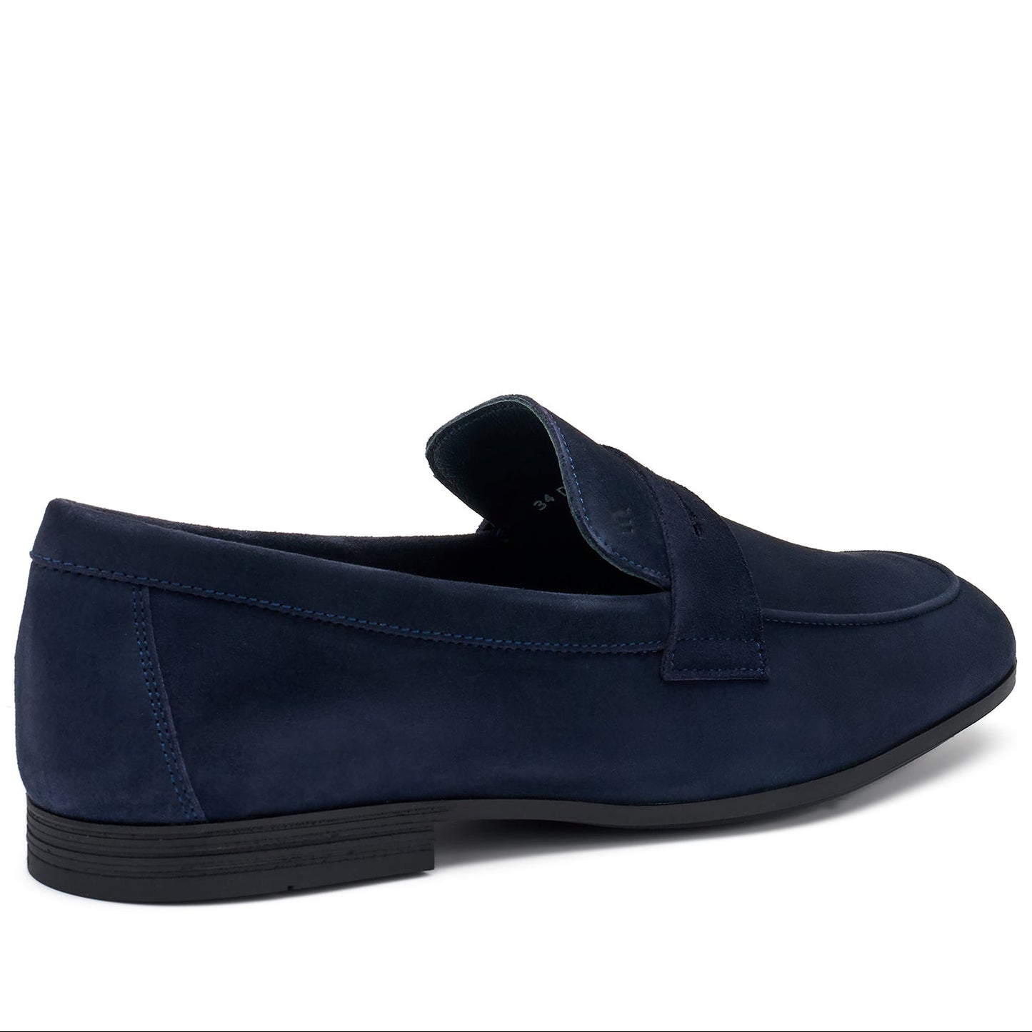 Loafers Frau man blue suede leather