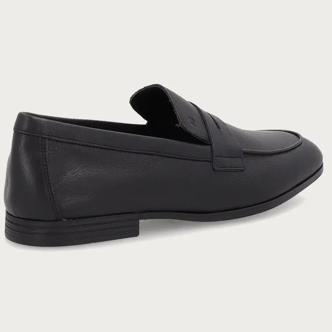 Loafers Frau man black leather