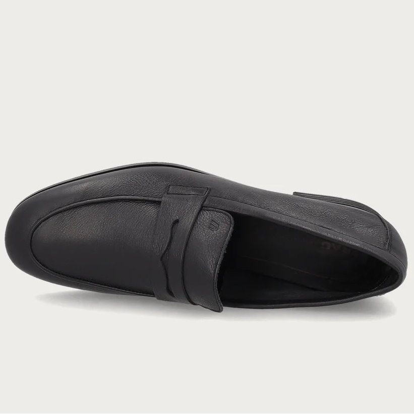 Loafers Frau man black leather