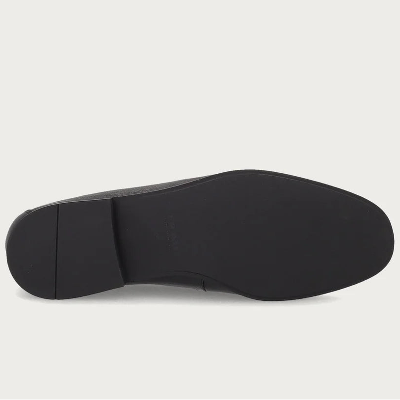 Loafers Frau man black leather