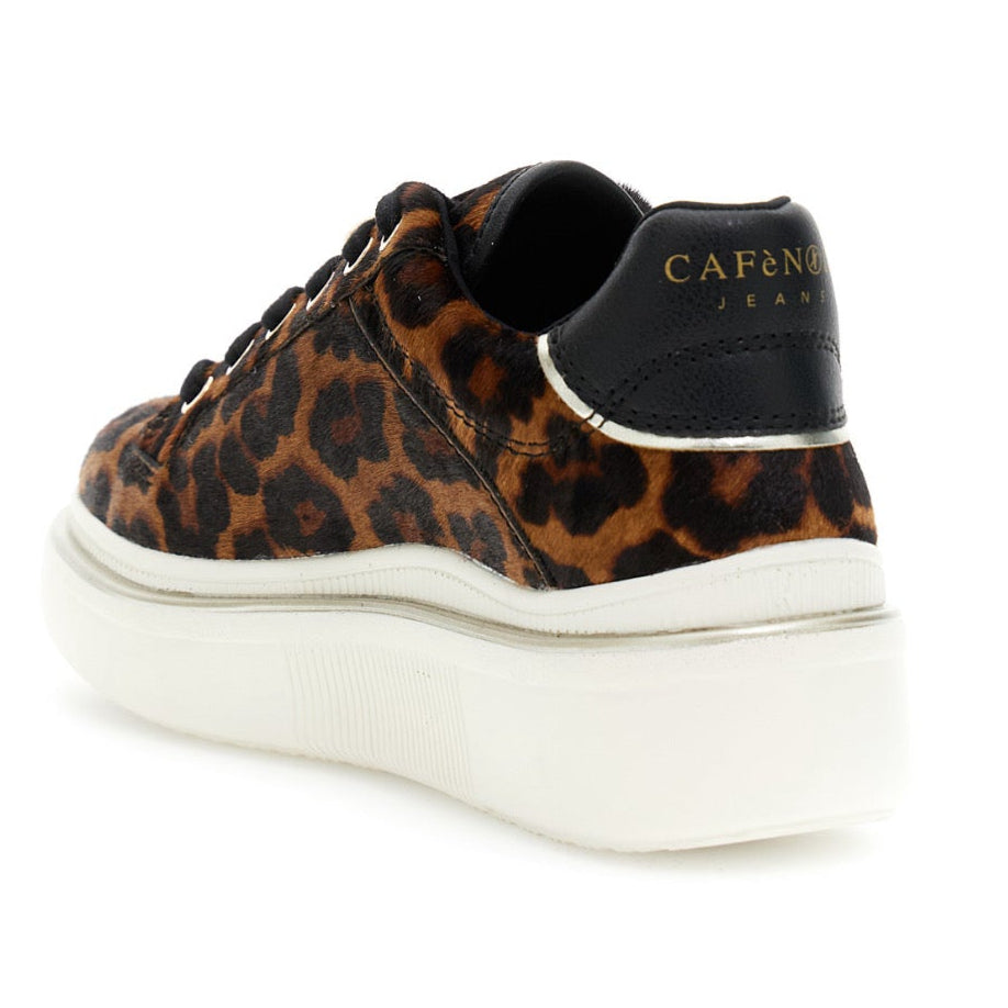 Sneakers CafèNoir woman cald skin animalier