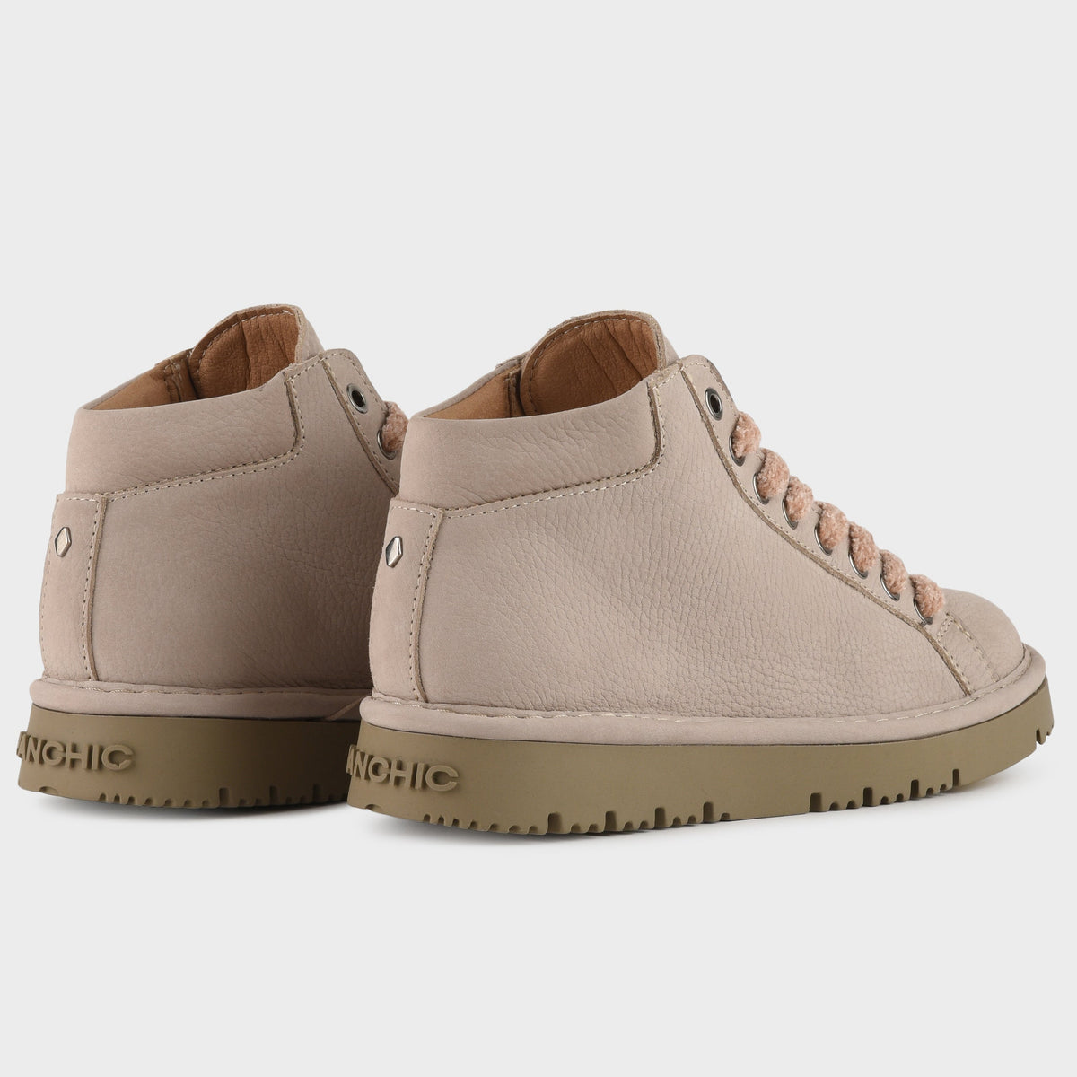 Sneakers Panchic woman nubuck leather dove grey