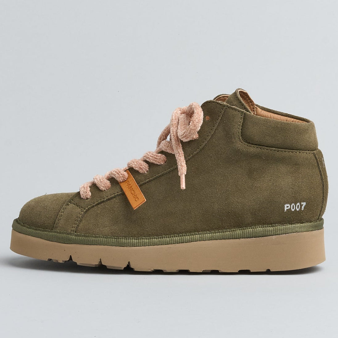 Polacchino Panchic donna camoscio verde suola platform