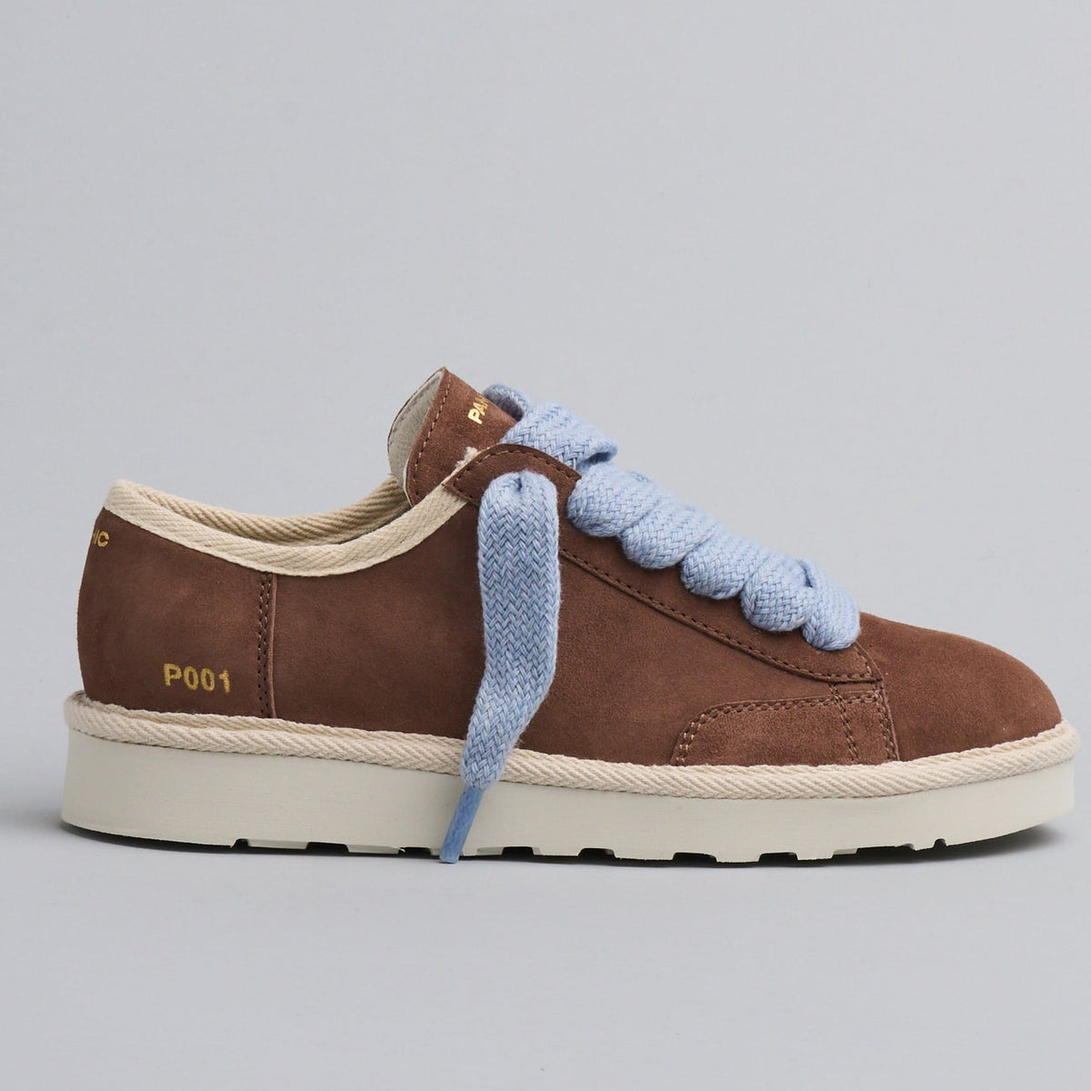 Sneakers Panchic donna pelle camoscio marrone
