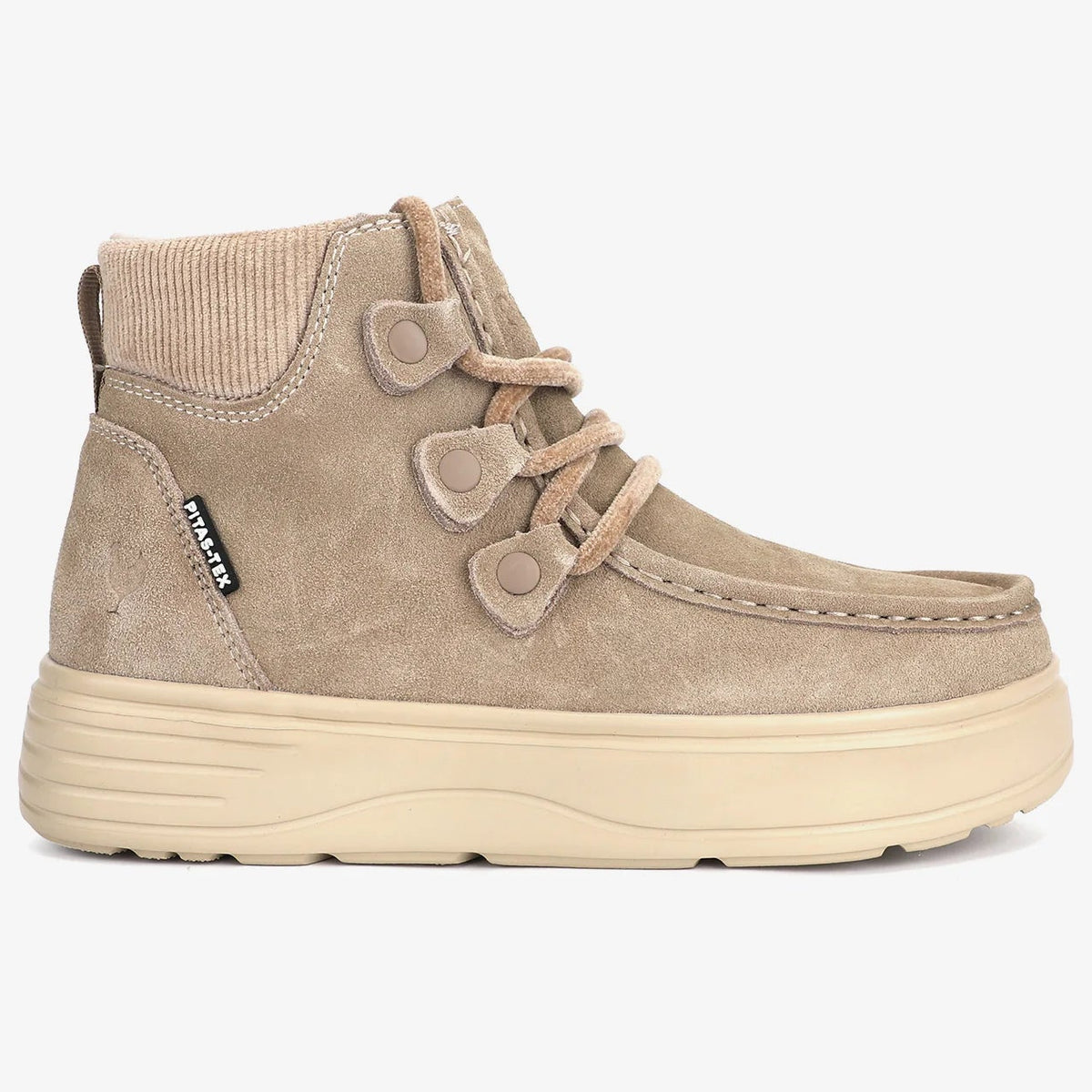 Polacchino Pitas donna pelle idrorepellente colore beige