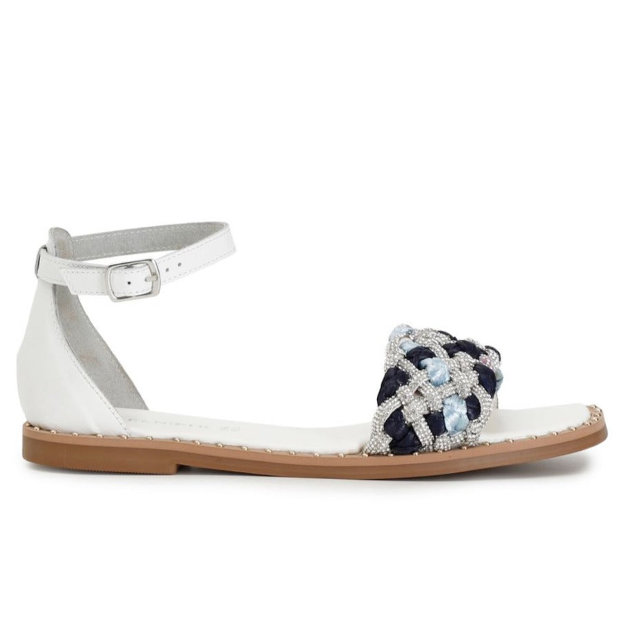 Sandali gioiello CafèNoir donna in pelle multi blu
