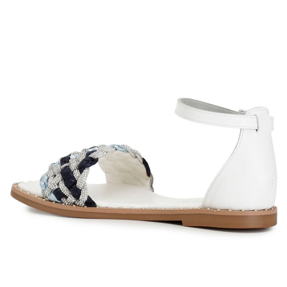 Sandali gioiello CafèNoir donna in pelle multi blu
