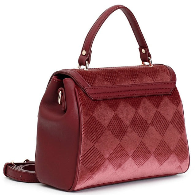 Borsa mini Cafènoir donna velluto rosso