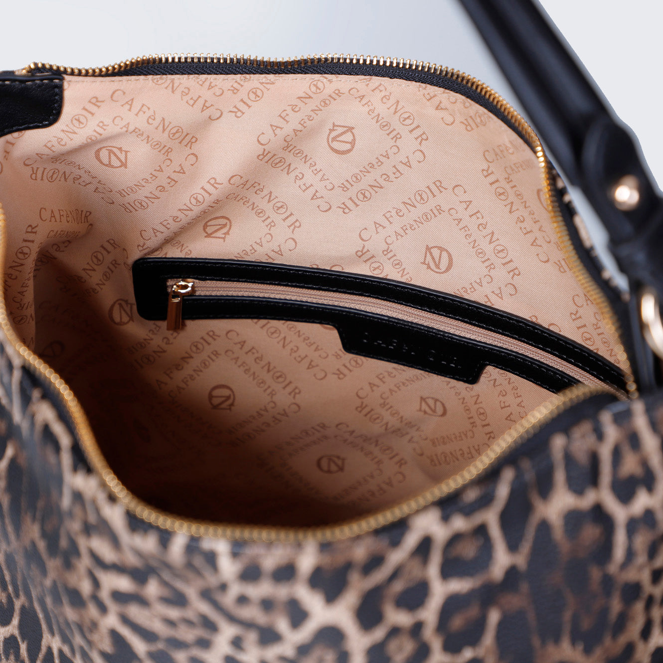 Medium shoulder bag CafèNoir woman animalier eco-leather