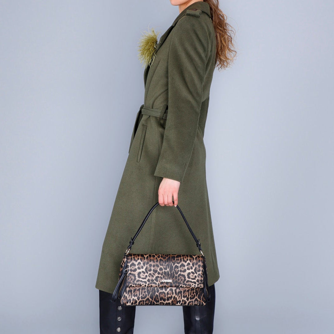 Mini shoulder bag CafèNoir woman animalier eco-leather