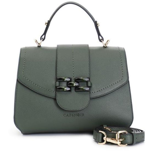 Borsa media Cafènoir donna verde morsetto