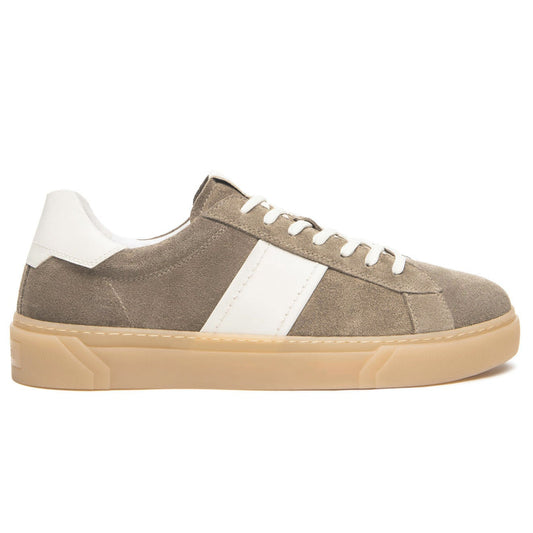 Sneakers NeroGiardini uomo pelle camoscio marrone