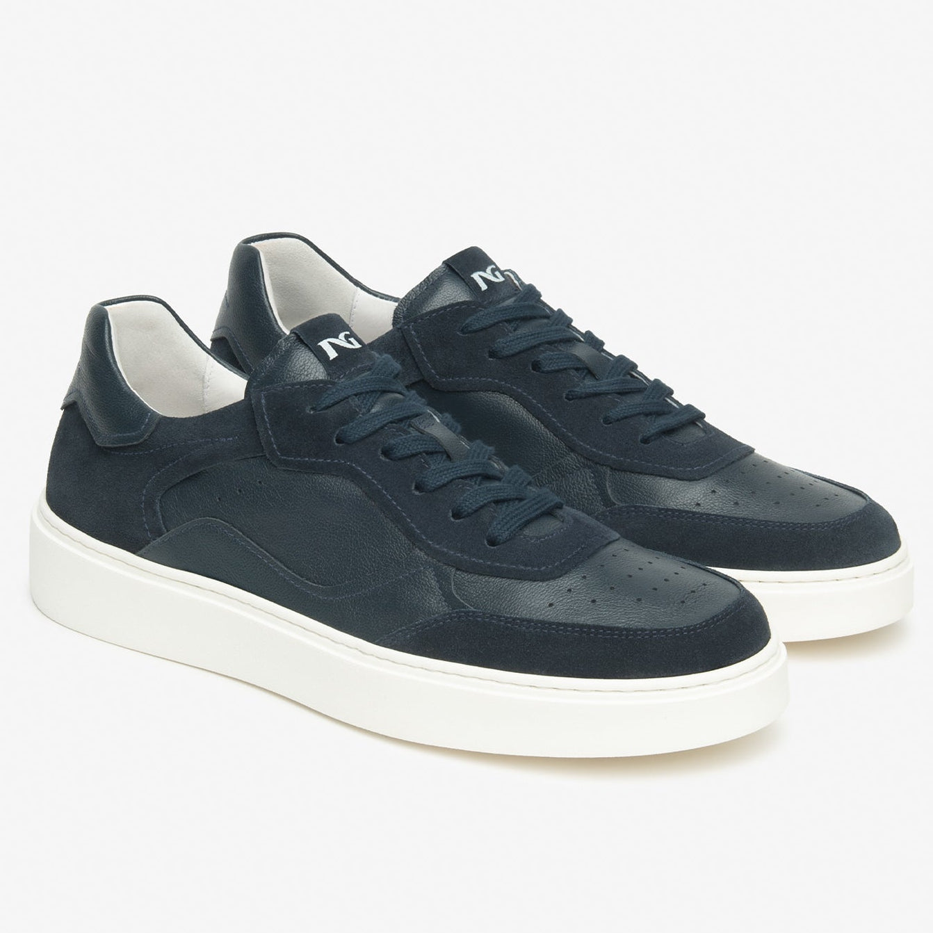 Sneakers NeroGiardini man blue leather