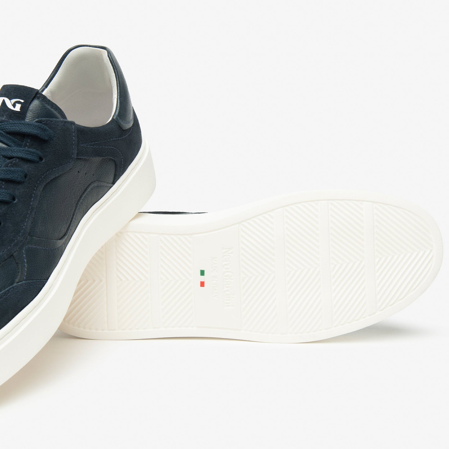 Sneakers NeroGiardini man blue leather