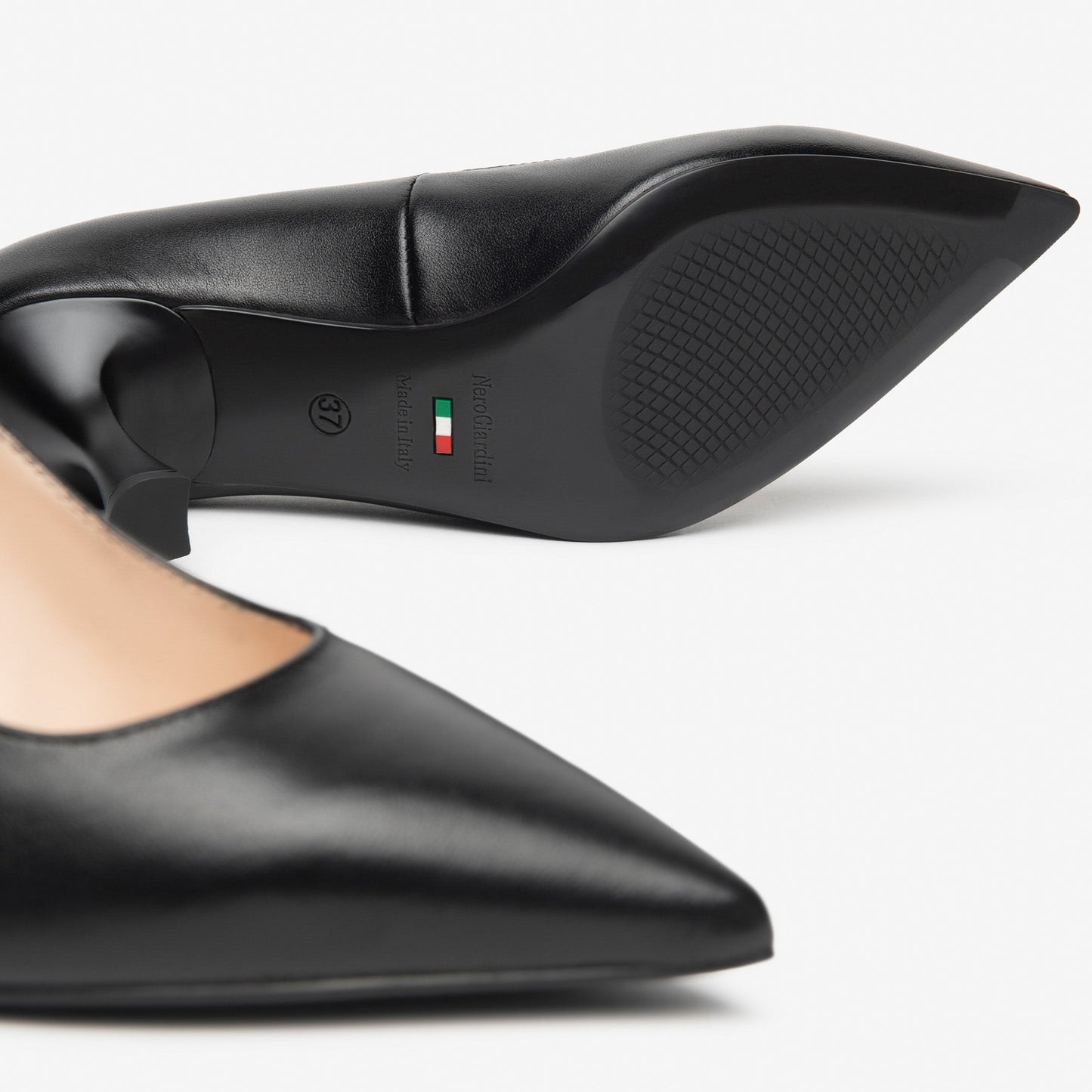 Décolleté NeroGiardini donna pelle nero