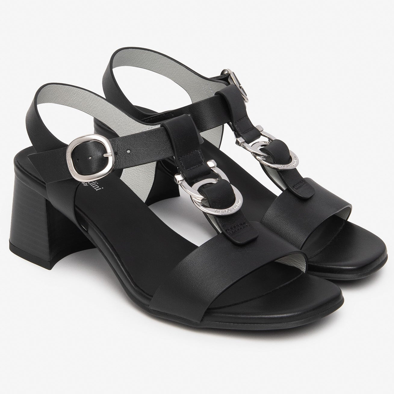 Sandali NeroGiardini donna pelle nero con tacco