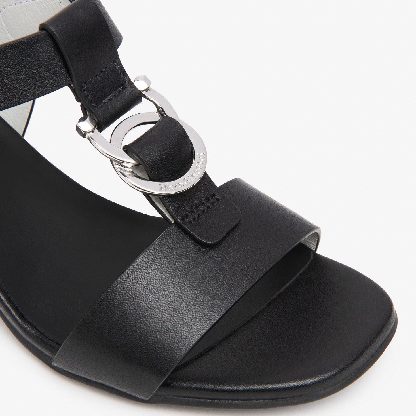 Sandali NeroGiardini donna pelle nero con tacco