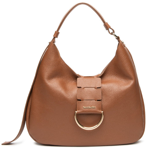 Borsa hobo NeroGiardini pelle cuoio