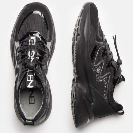 Sneakers Nero Giardini woman black elastic