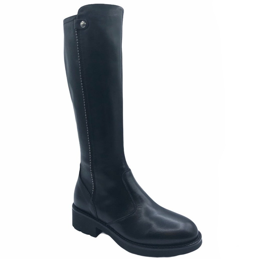 High boots Nero Giardini woman black leather