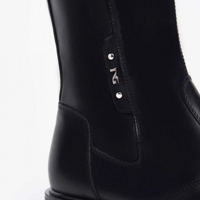 High boots NeroGiardini woman black leather