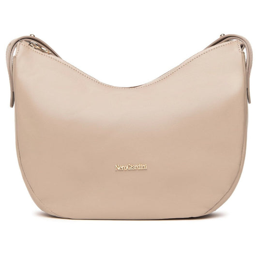 Borsa a tracolla NeroGiardini in pelle beige torba