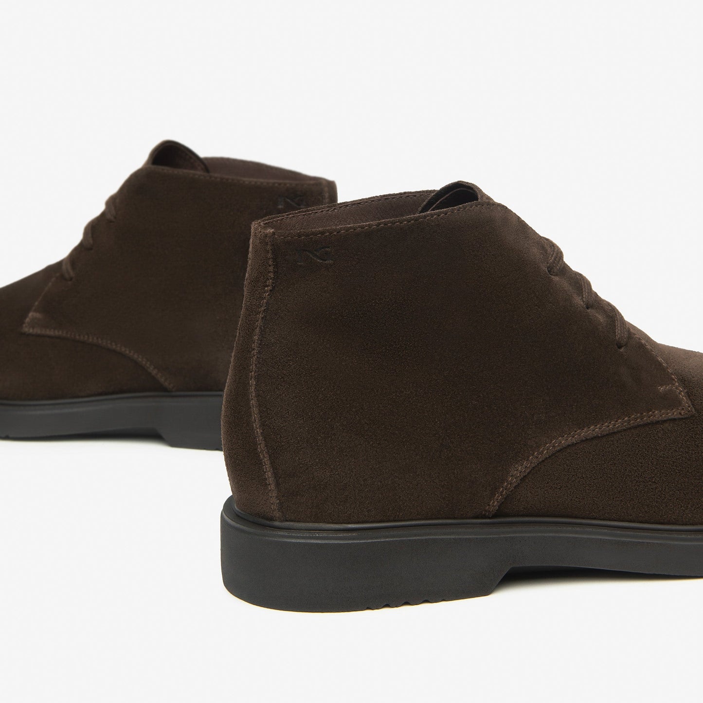 Ankle boots NeroGiardini man brown suede leather