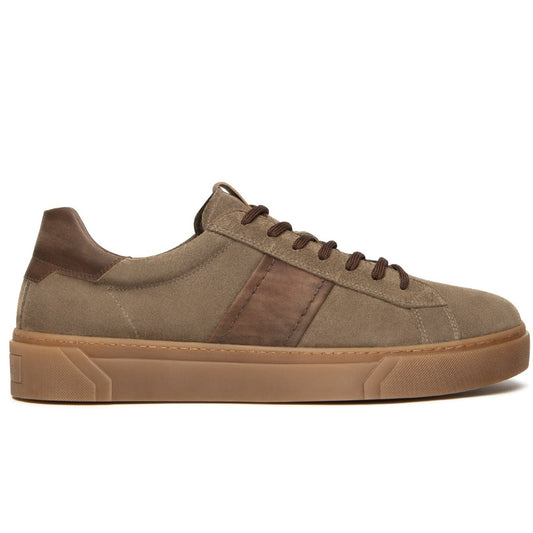 Sneakers NeroGiardini uomo pelle camoscio marrone