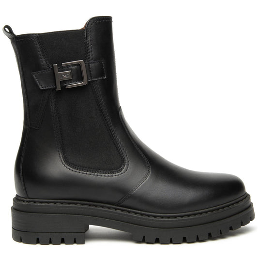 Stivali Chelsea NeroGiardini donna pelle nero zip interna