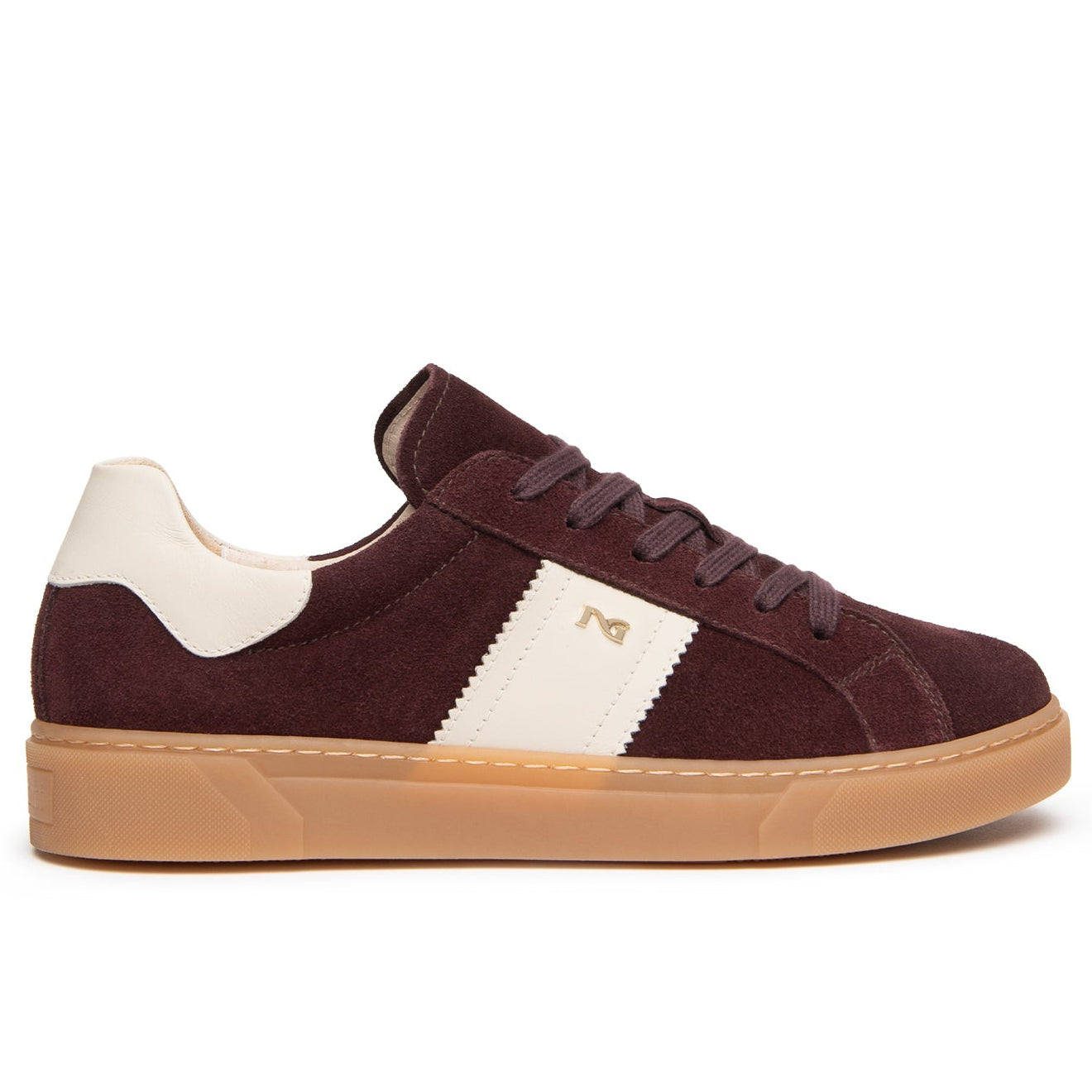 Sneakers NeroGiardini donna pelle scamosciata bordeaux
