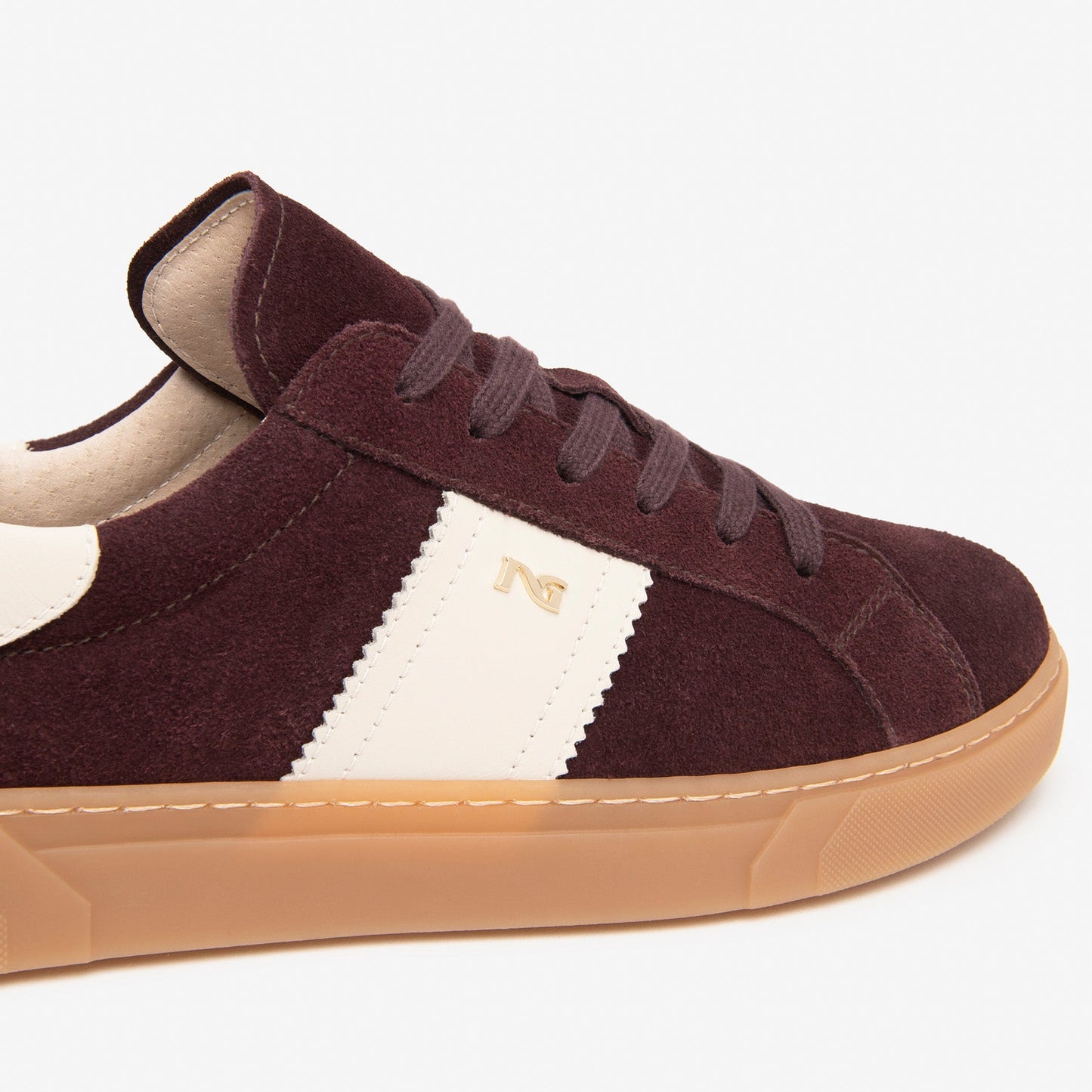 Sneakers NeroGiardini donna pelle scamosciata bordeaux