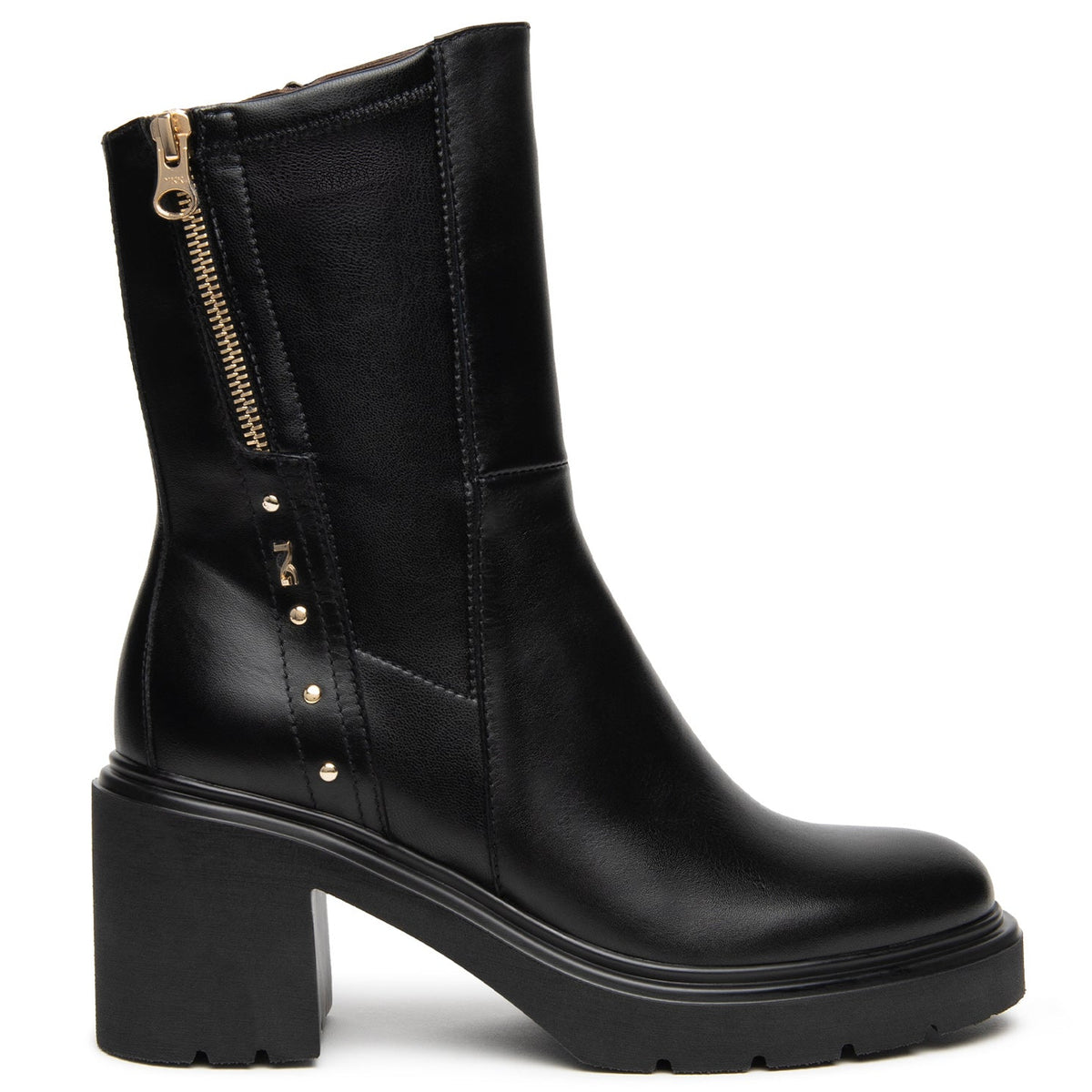 Stivaletti NeroGiardini donna pelle nero tacco