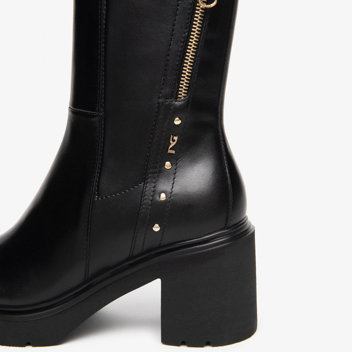 Stivaletti NeroGiardini donna pelle nero tacco