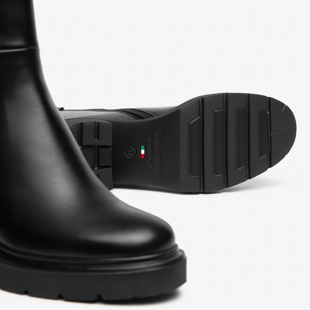 Stivaletti NeroGiardini donna pelle nero tacco