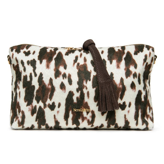 Crossbody bag NeroGiardini animal-print haircalf
