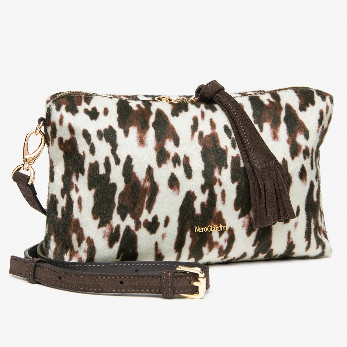 Borsa a tracolla NeroGiardini cavallino animalier