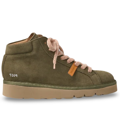 Polacchino Panchic donna camoscio verde suola platform