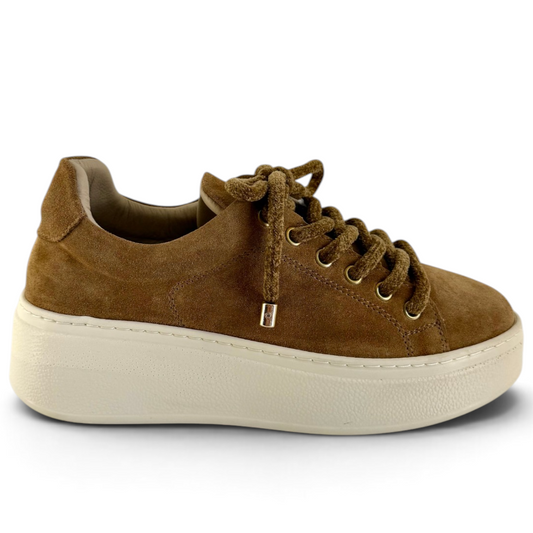 Sneakers Step woman suede cork brown chenille