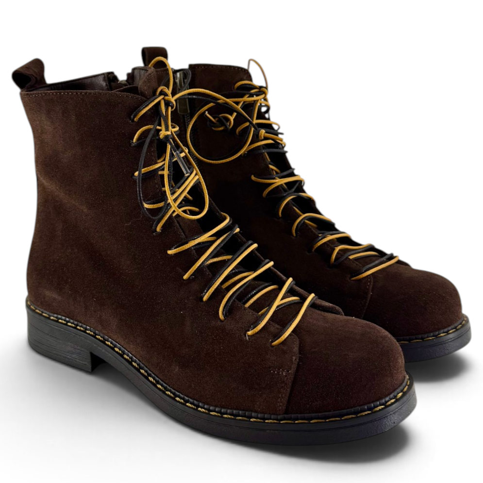 Ankle Boots Step woman suede brown leather