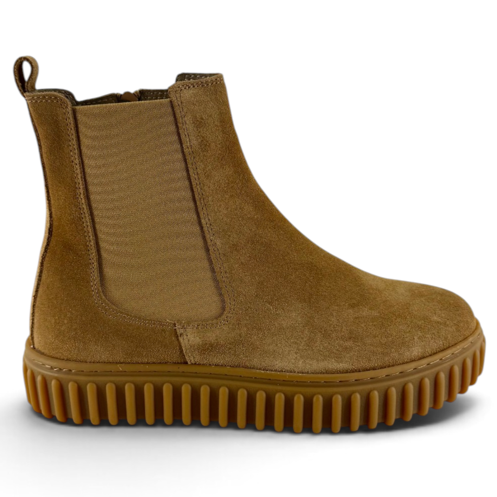 Stivaletti Chelsea Step donna pelle scamosciata sughero