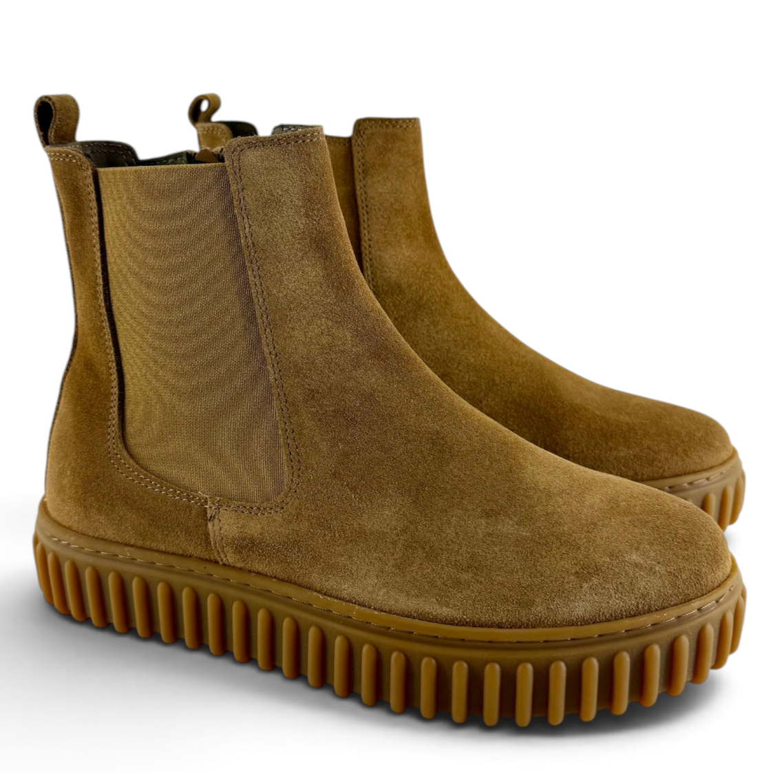 Stivaletti Chelsea Step donna pelle scamosciata sughero