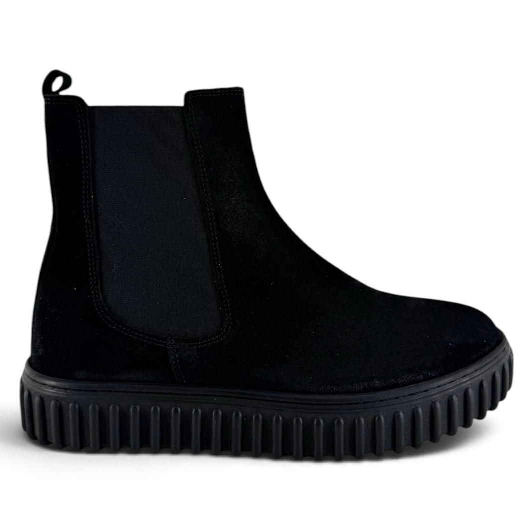 Stivaletti Chelsea Step donna pelle scamosciata nero