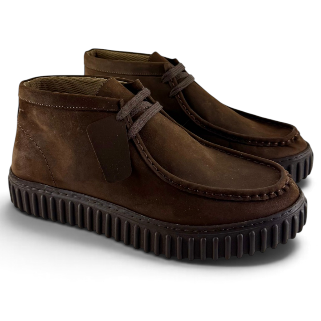 Sneakers Step uomo pelle waxed marrone